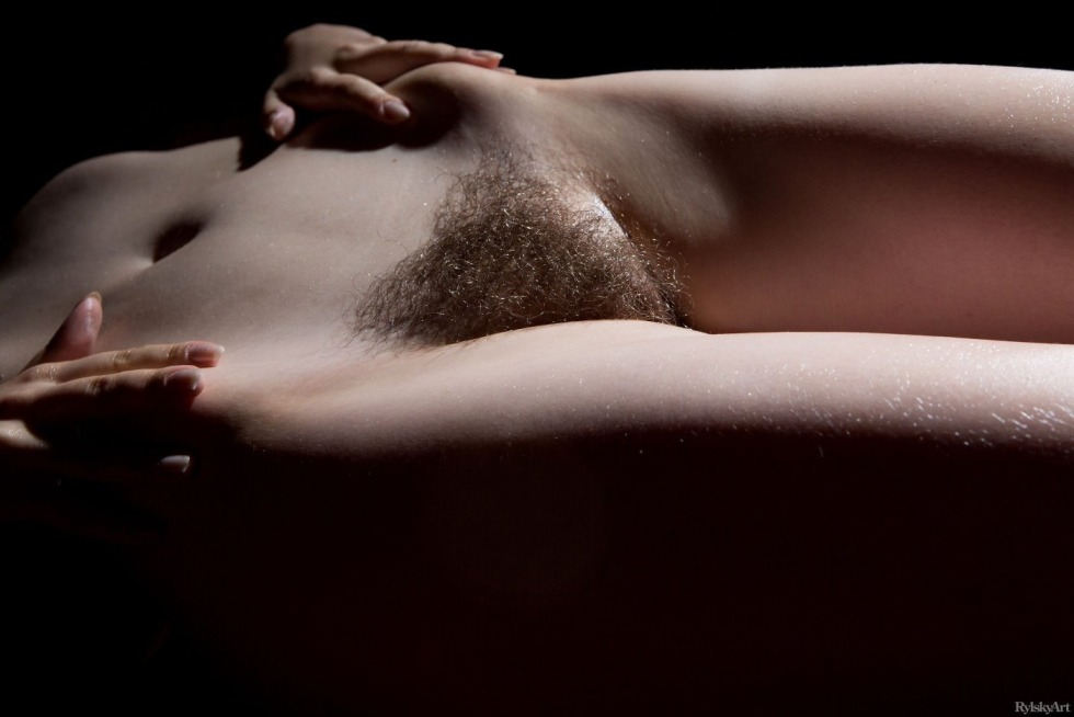 Beautiful hairy pubis