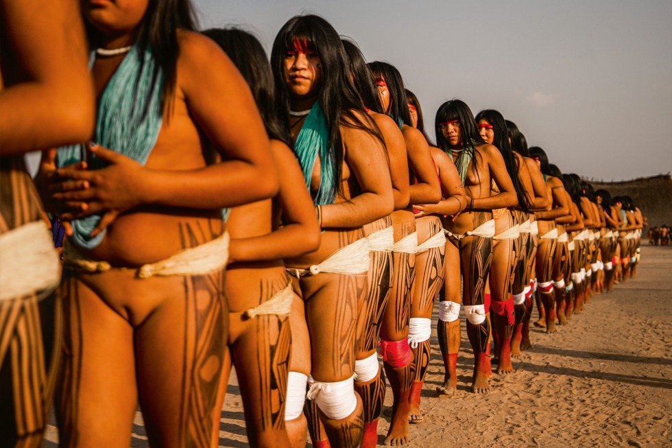 Indians from the Xingu River Brazil