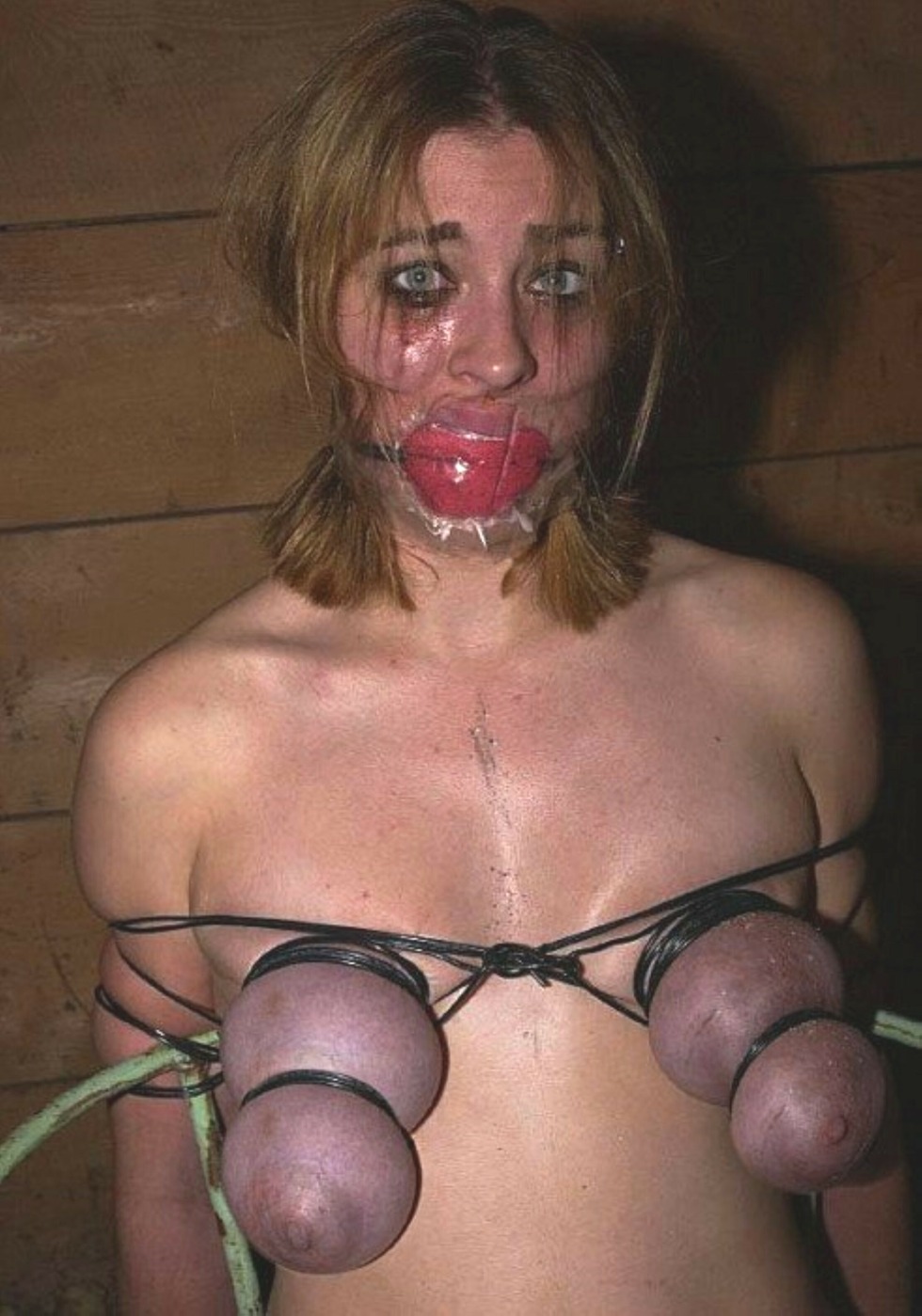 Extreme breast bondage
