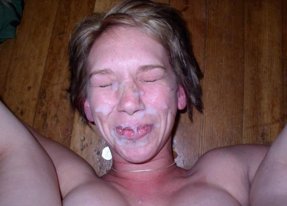 Pimple girls cum on the face