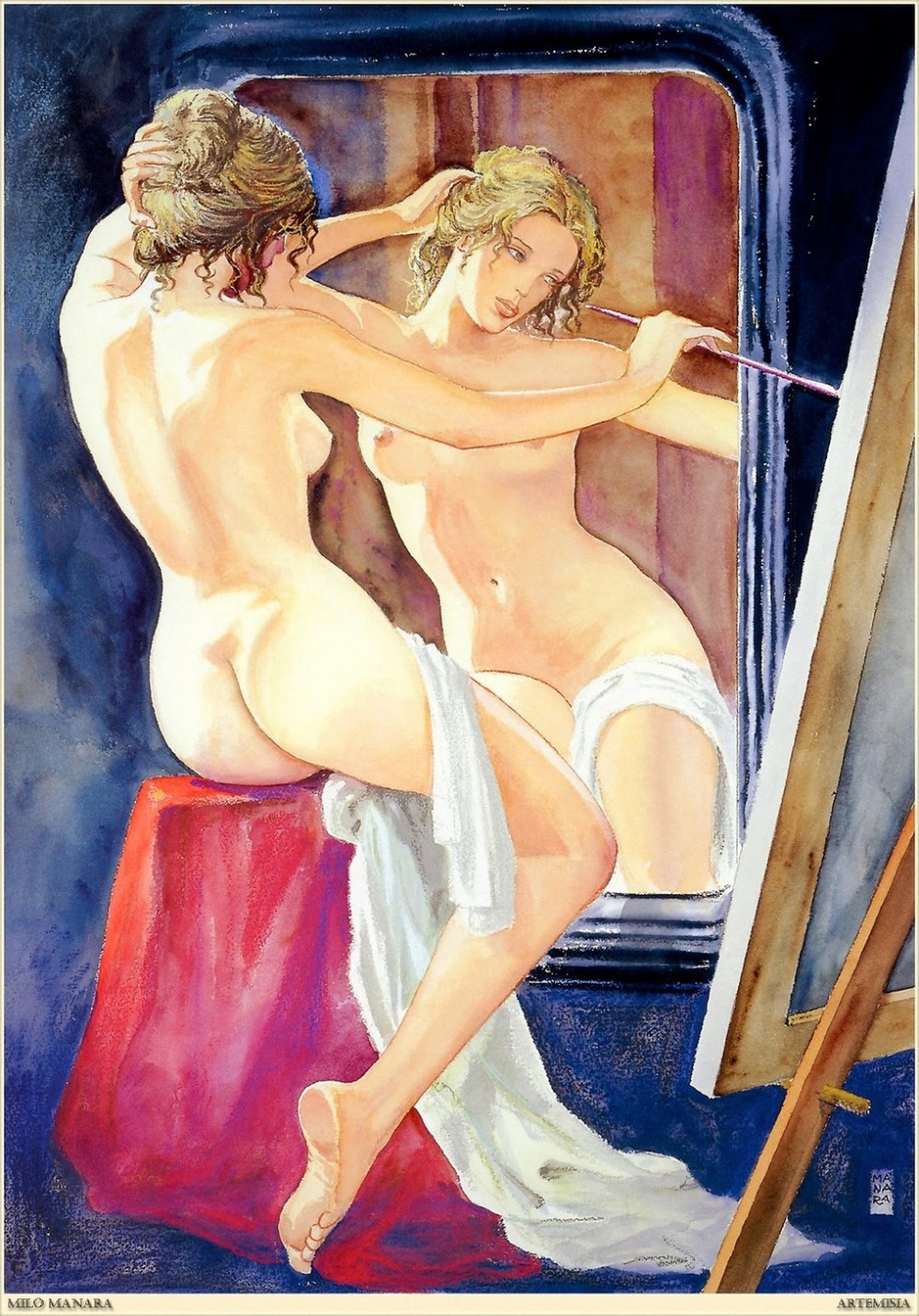 Italian artist Milo Manara Ero