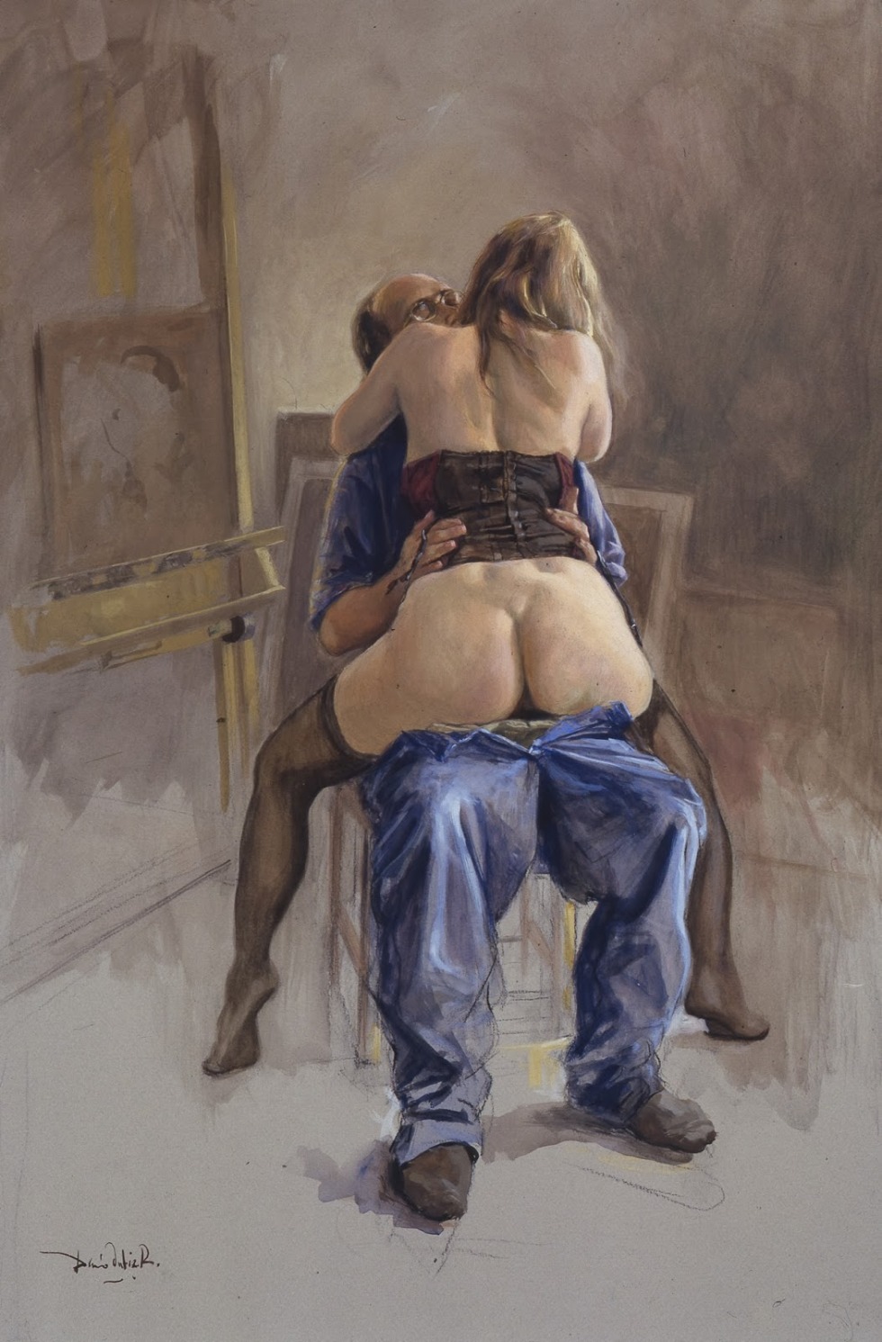 Modern erotic painting