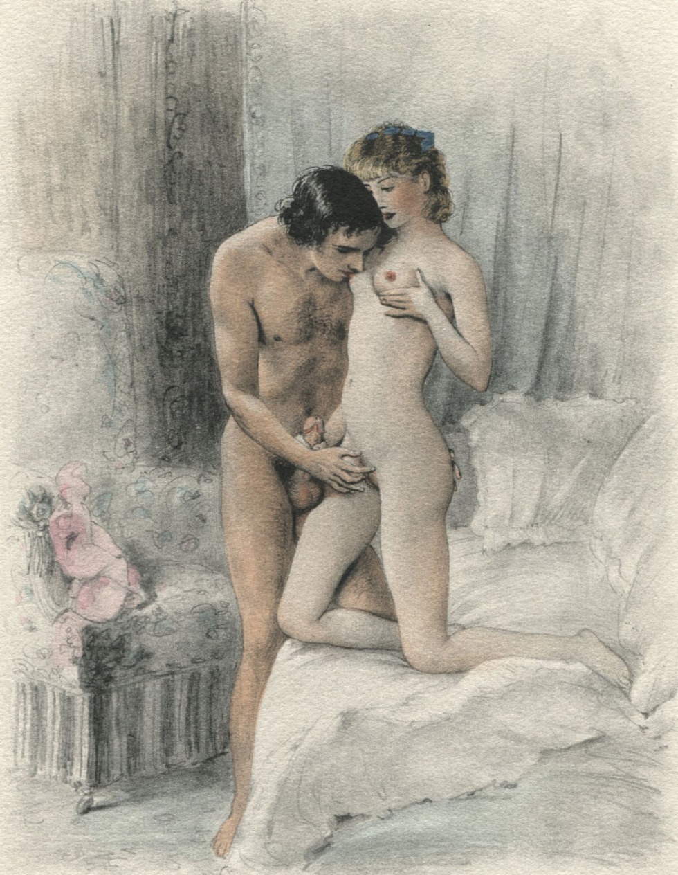 Erotic illustrations Paul Emile Becat (1885-1960) ..