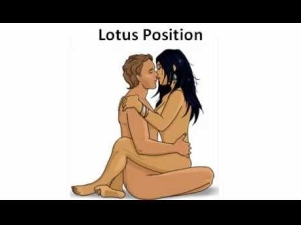 Lotus pose in intimate life