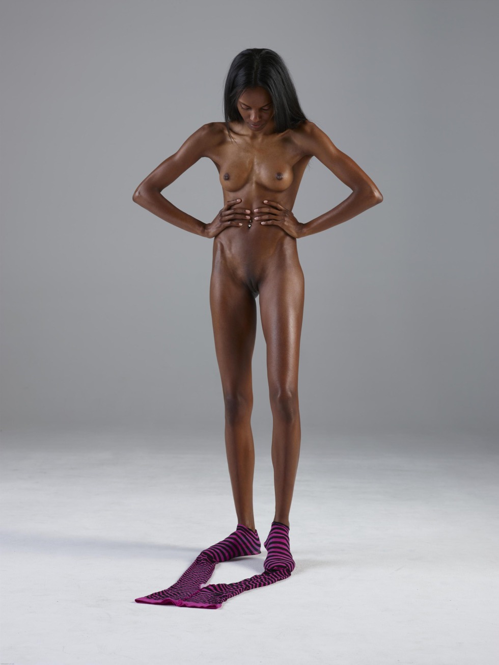 Naked skinny black women