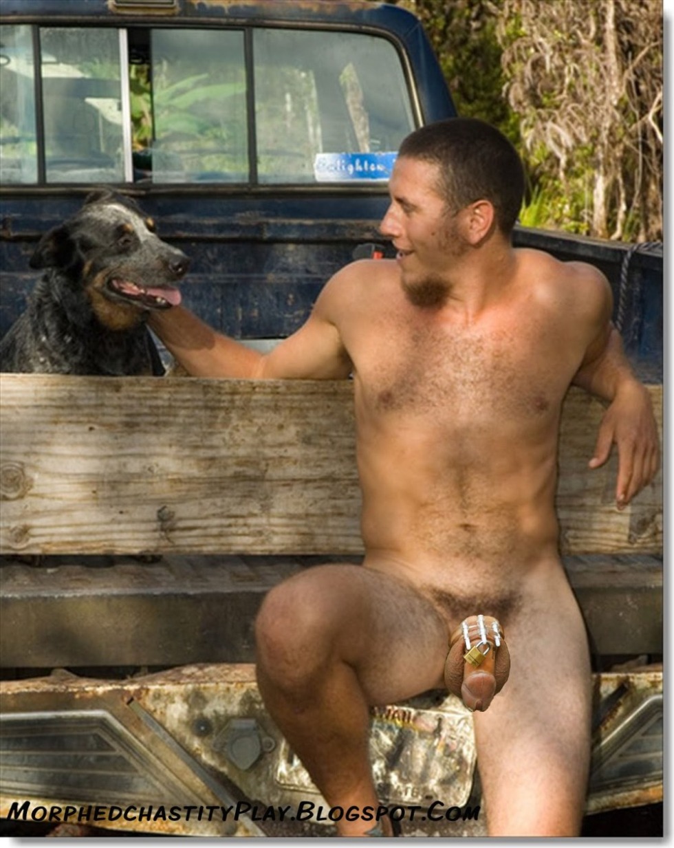 Naked hairy men in the village