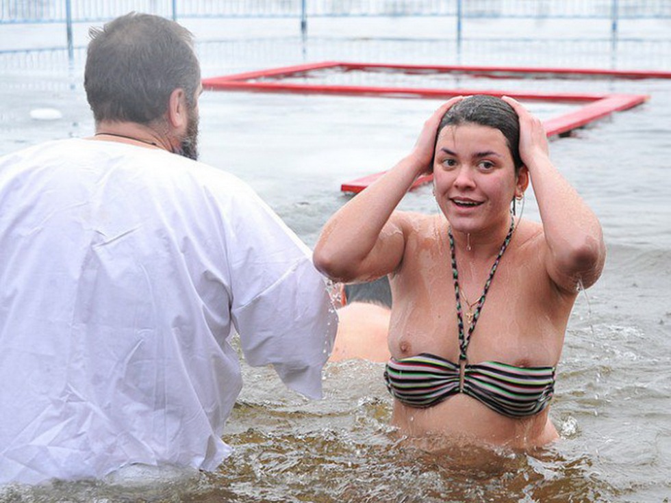 Epiphany bathing naked