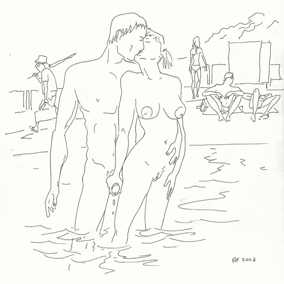 Erotic drawings Exhibitionism