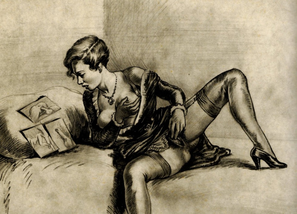 Erotic drawings of the graphics