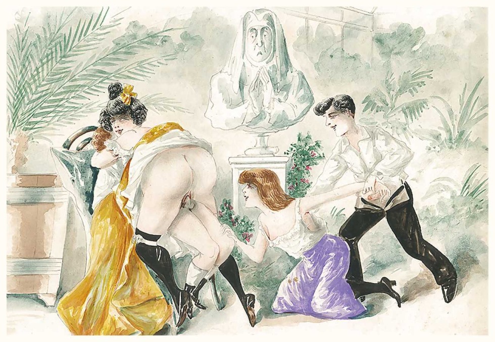 German erotic watercolors