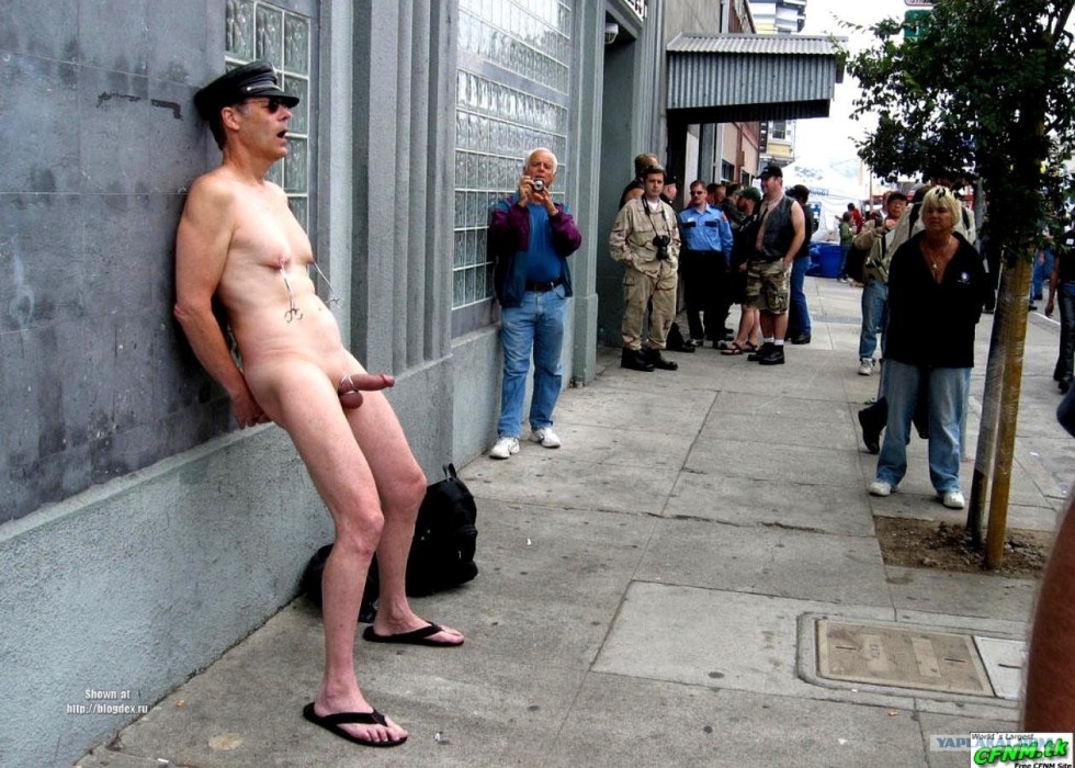 Exhibitionists of a man are naked
