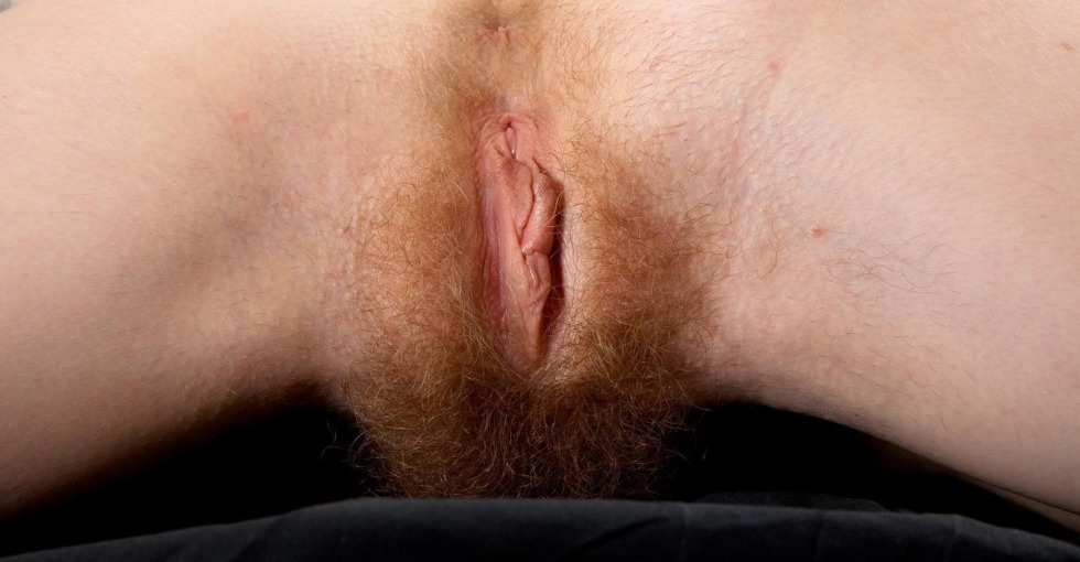 Beautiful hairy female pubis