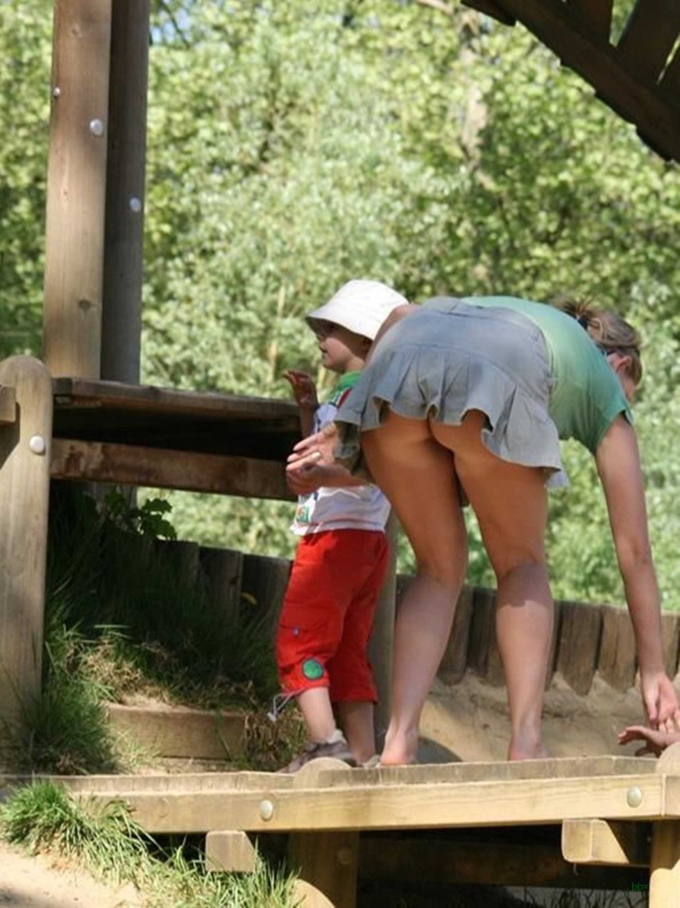 Peeping in the village