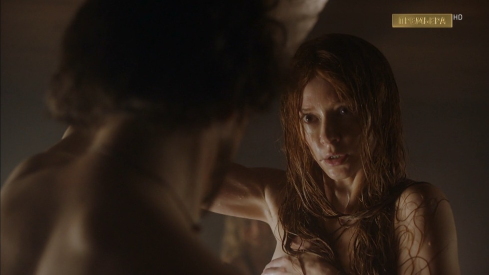 TV series Godunov Scene in the Nude bathhouse