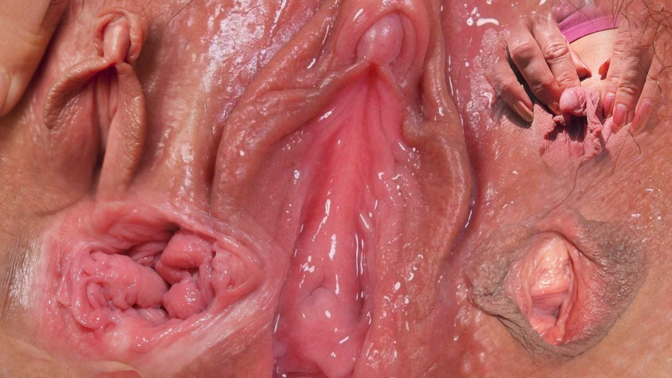 Open vagina close -up