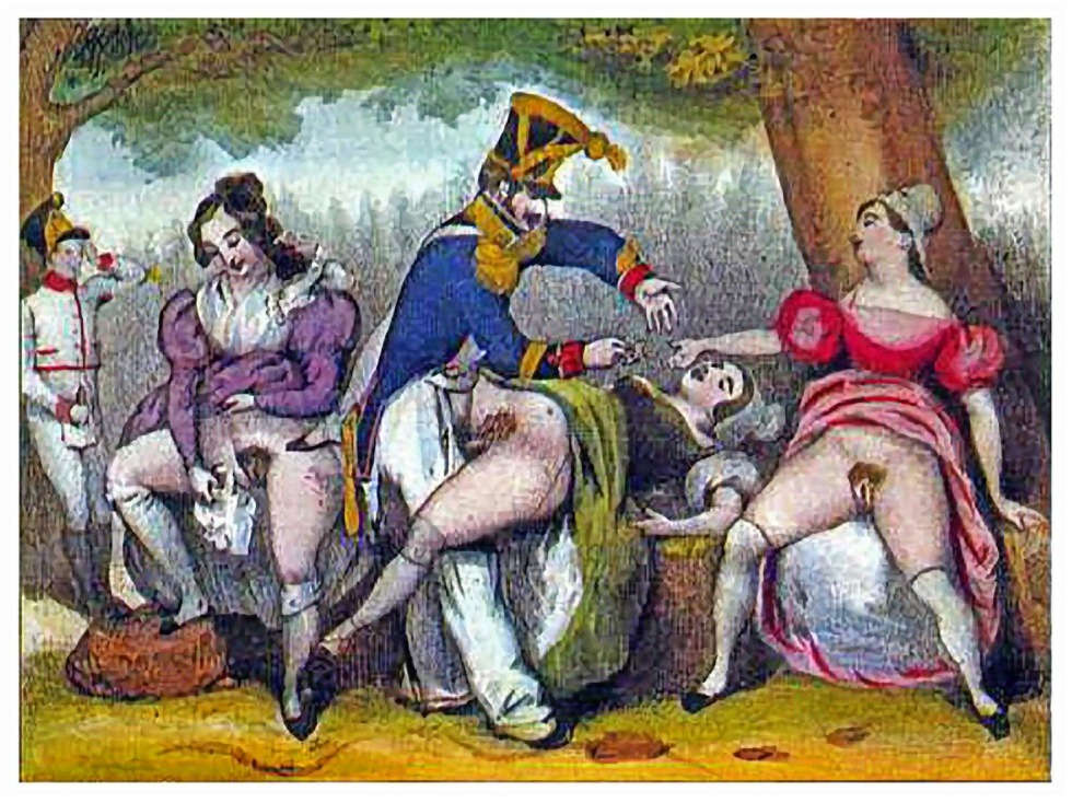 Middle Ages pornographic painting