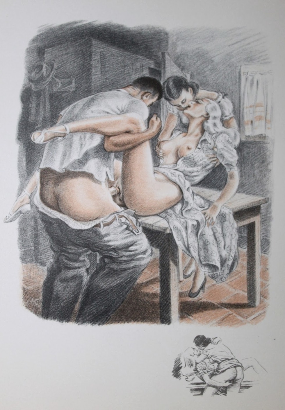 Old erotic drawings