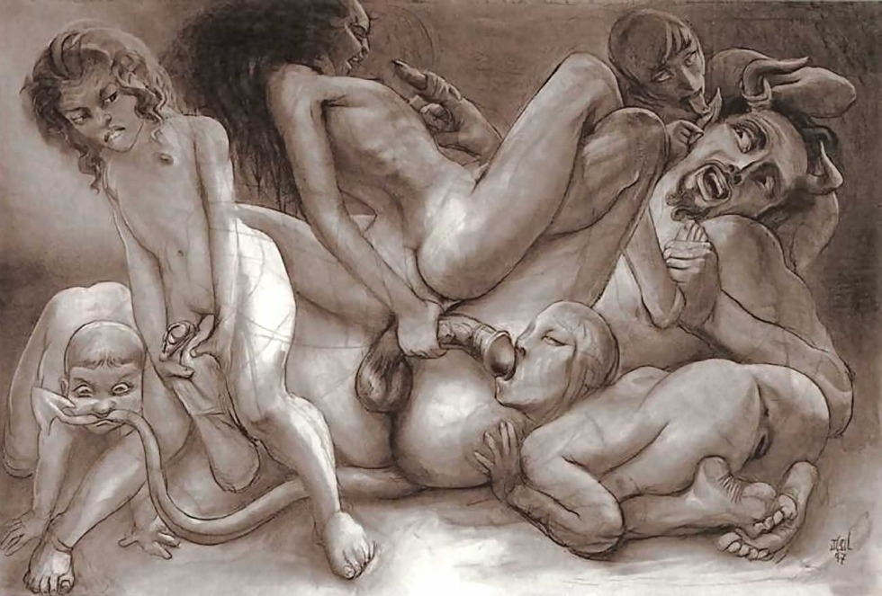 Modern pornographic painting