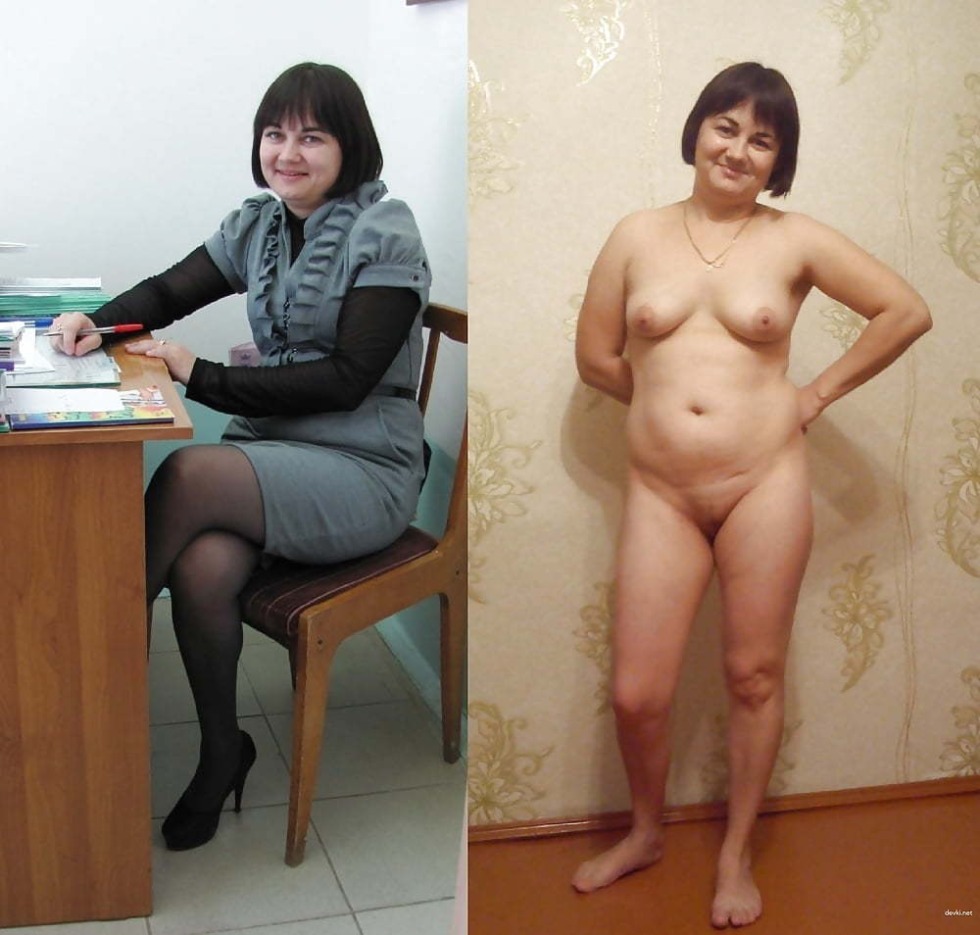 Women aged dressed and undressed