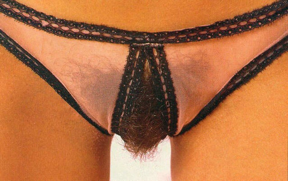Erotic panties with a cut