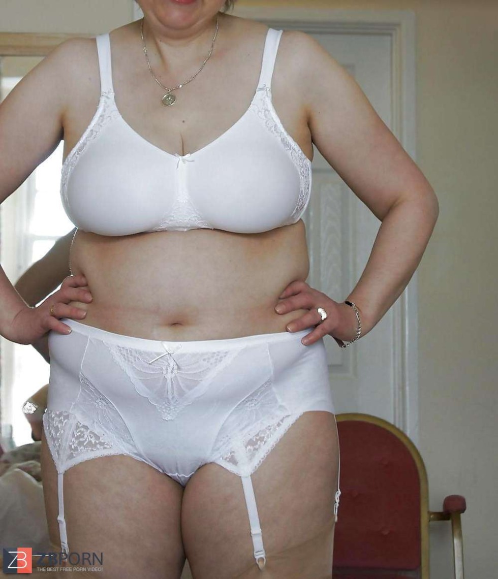 Old women in panties of home