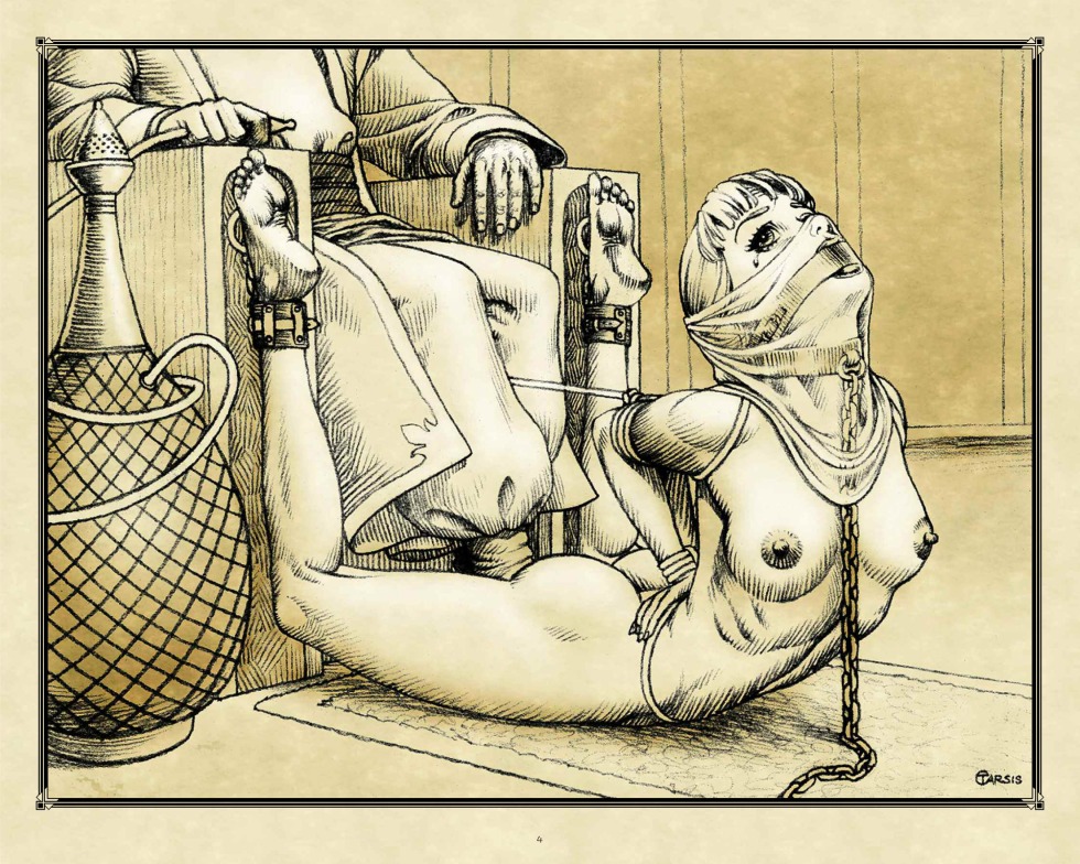 BDSM drawings torture slaves