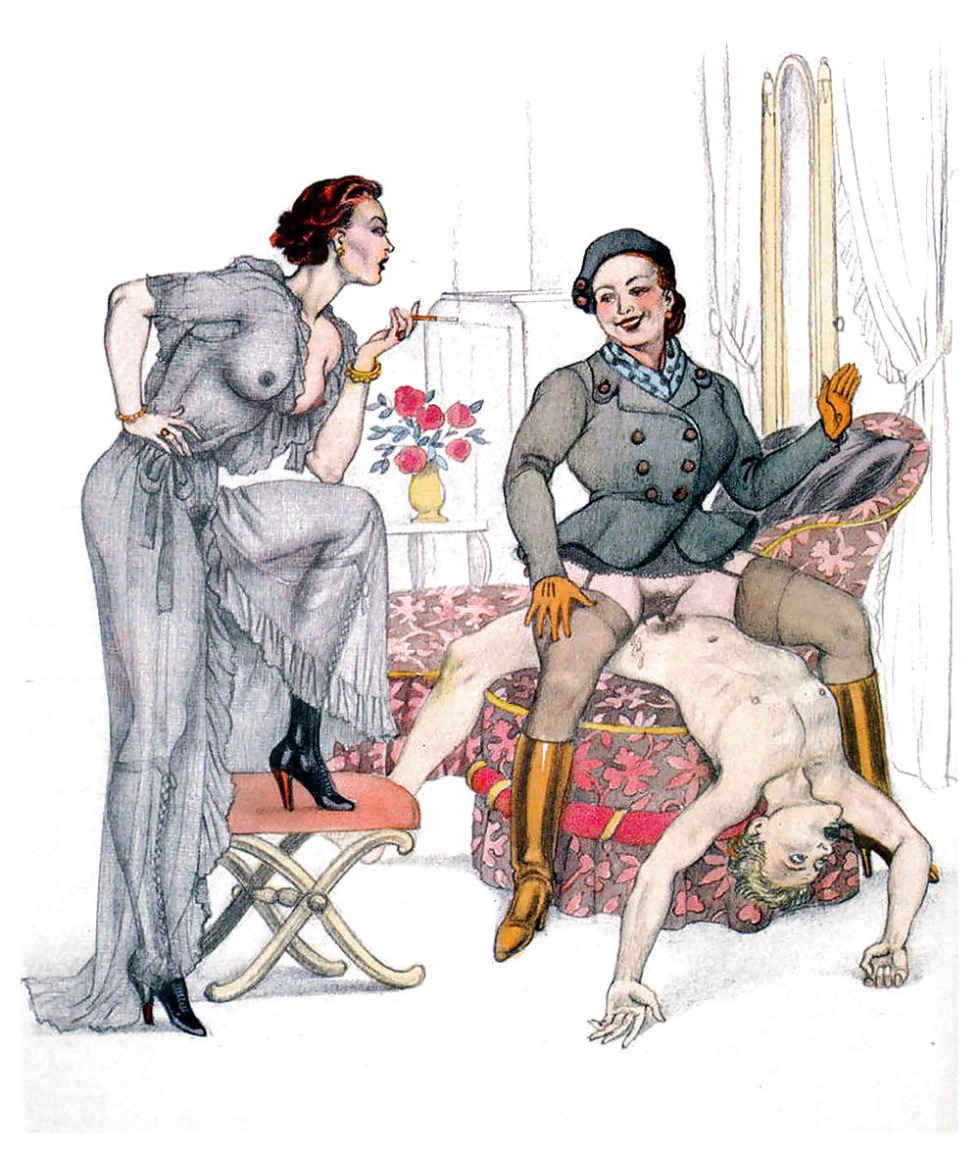 Erotic retro illustrations