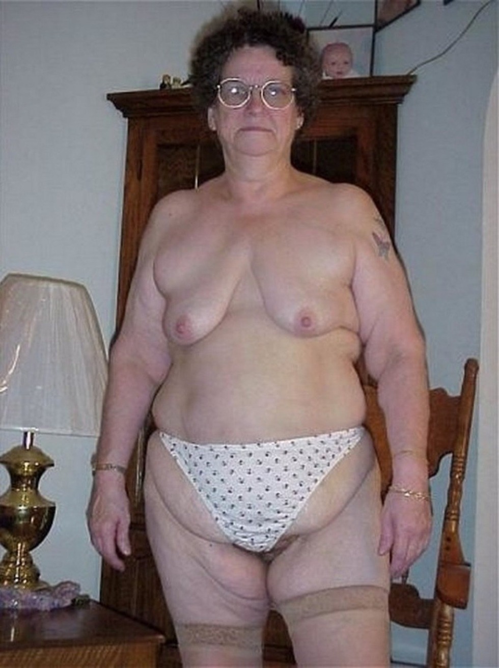 Fat old women in underwear