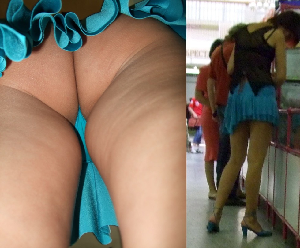 Peeping under the skirt