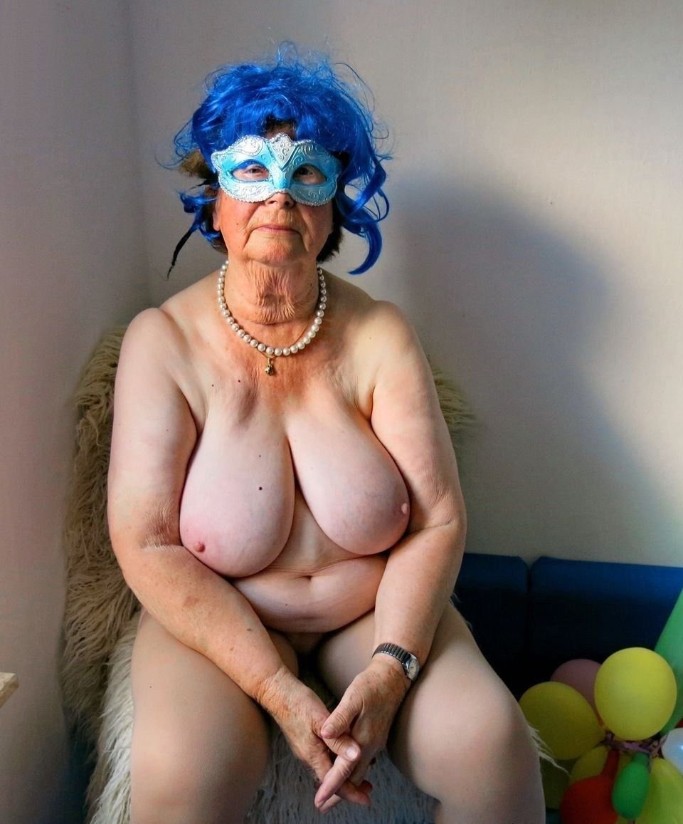 Naked grandmother with big tits