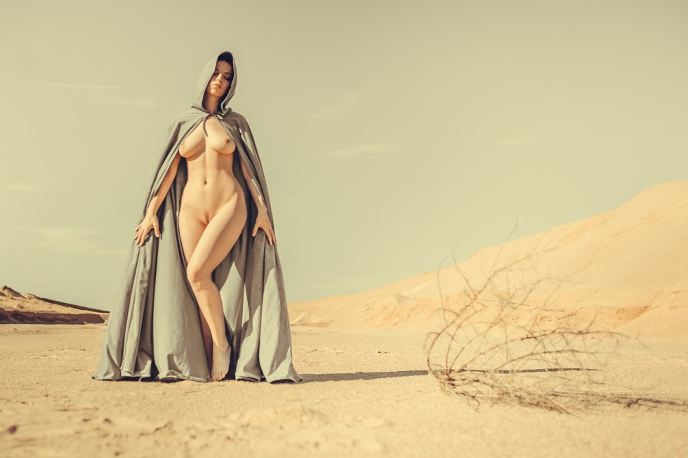 Nude in the desert