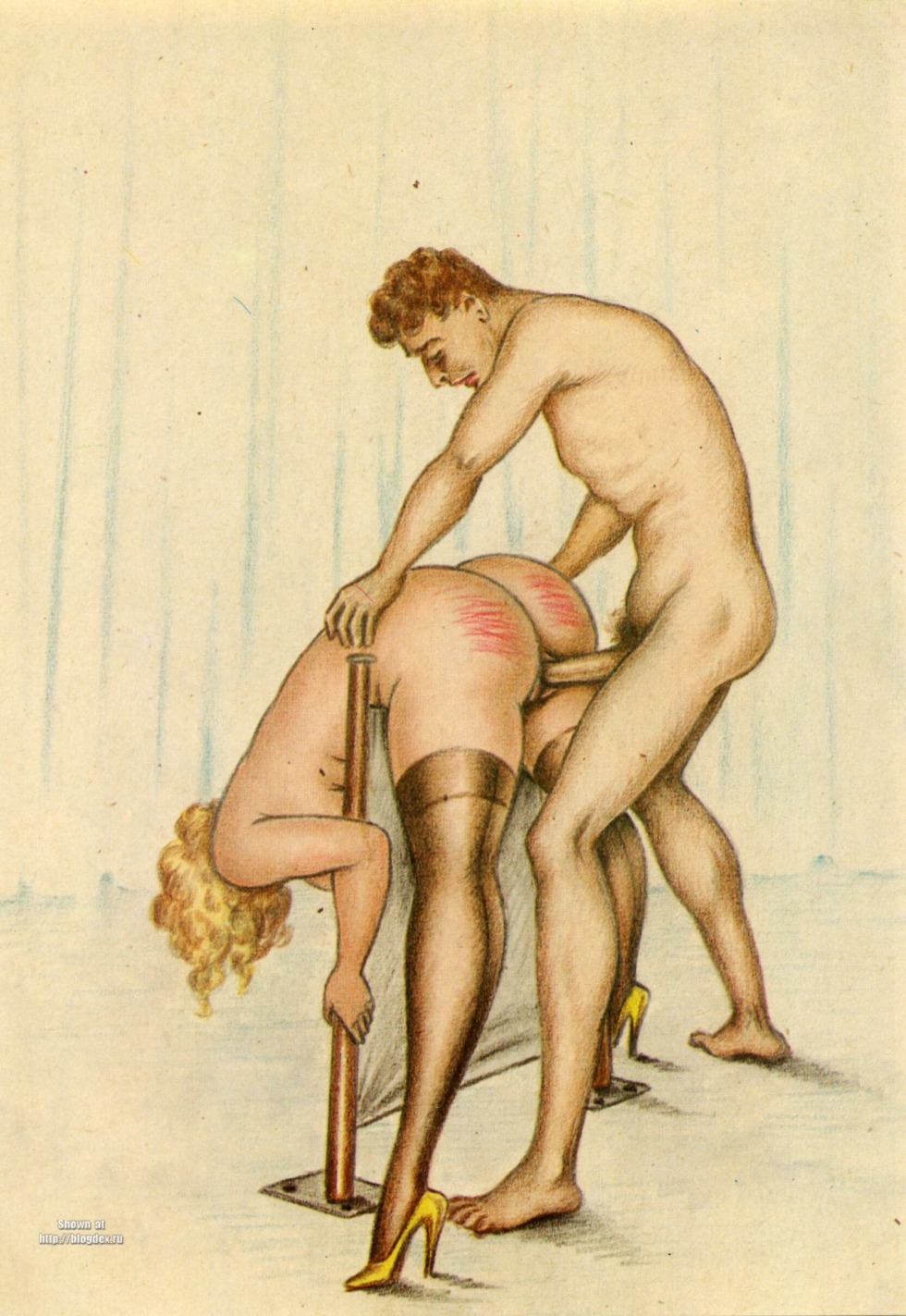 Old pornographic drawings