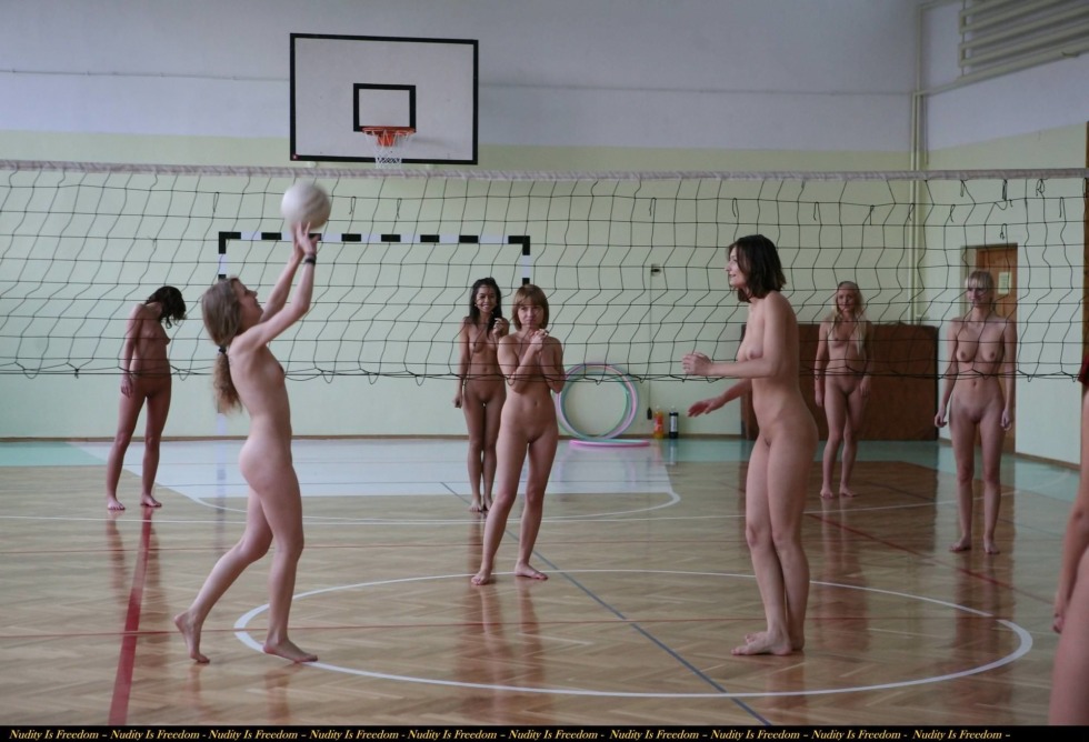 Naked volleyball players nude