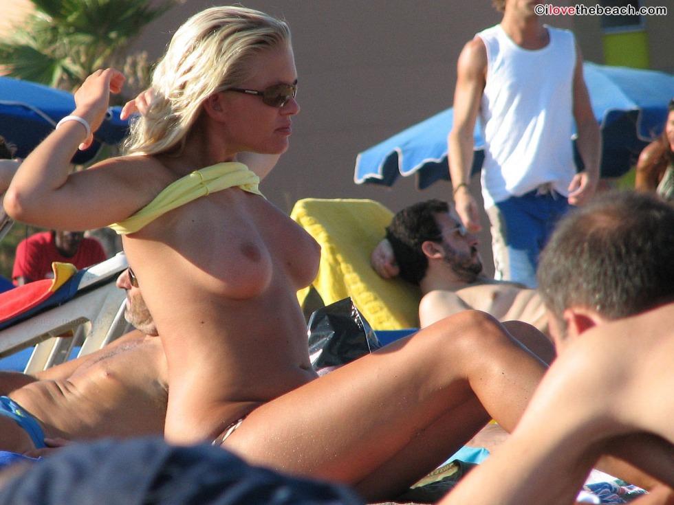 Random topless on the beach