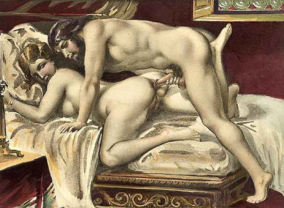 Artist Eduar Henri Avril erotic