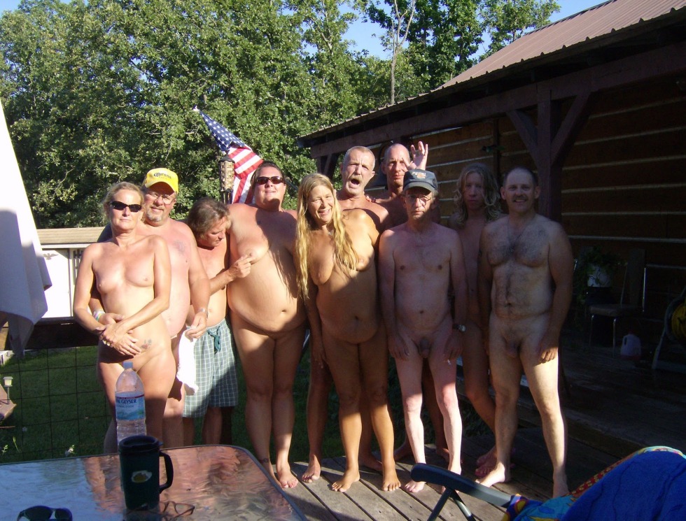Family nudist baths