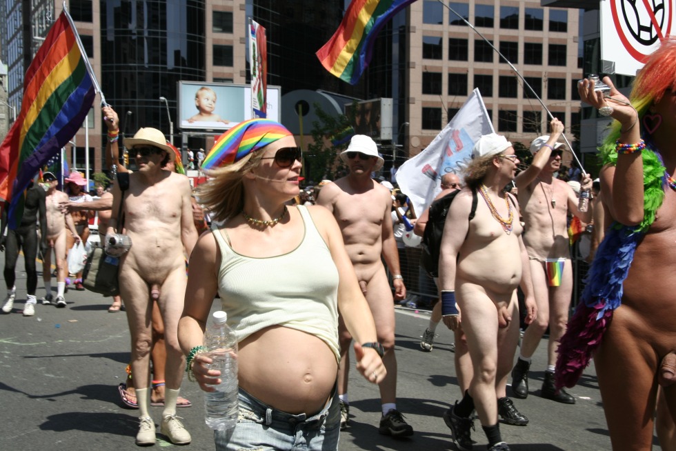 Naked parade in Australia