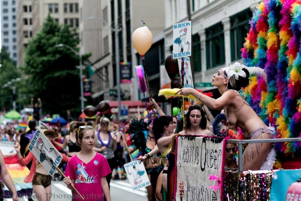 Naked women on LGBT processions