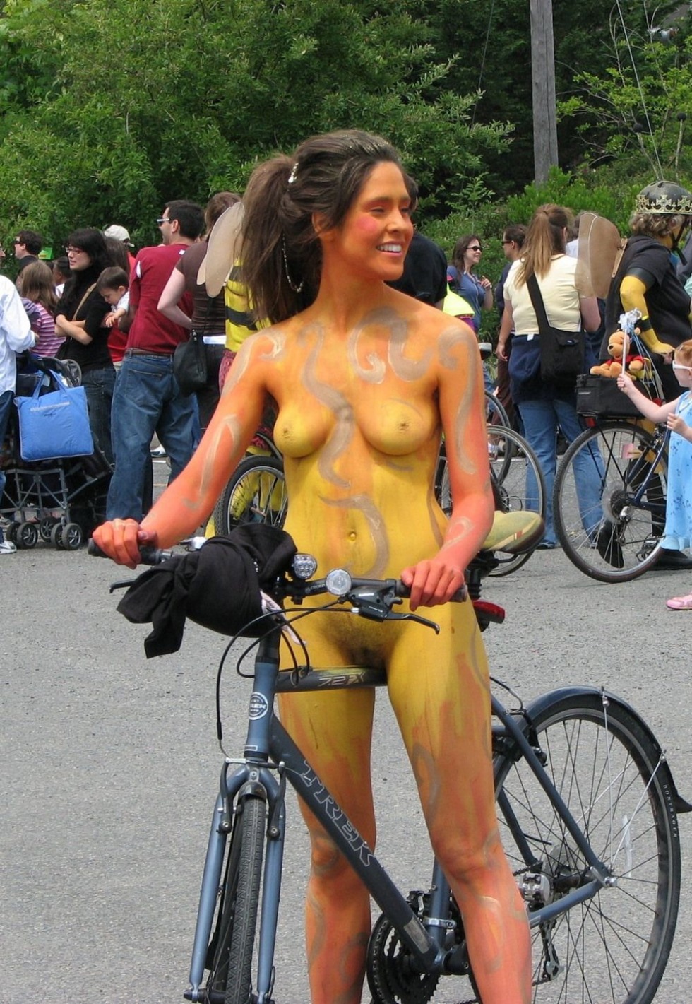 Naked bike races Naked women