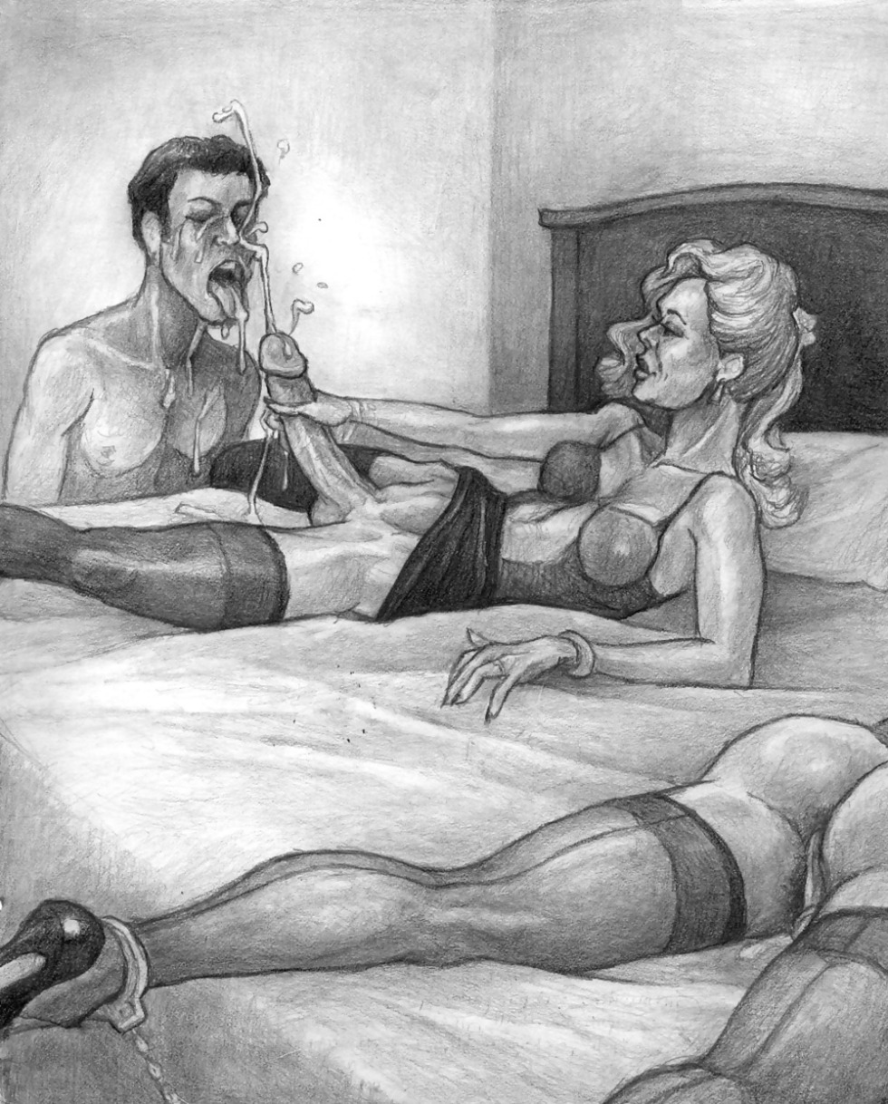 Erotic comics with a pencil