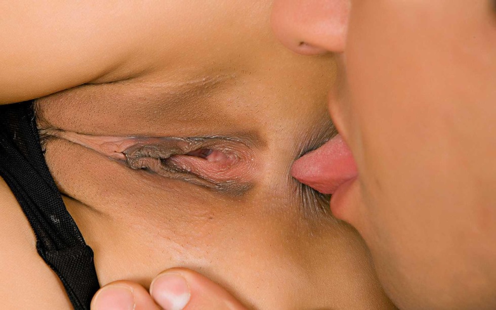 Beautiful cunnilingus close -up