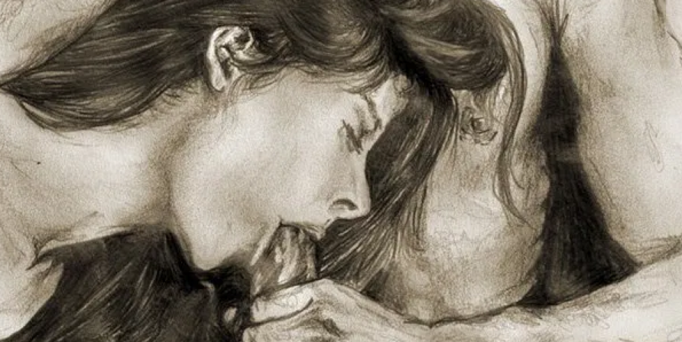 Color drawings of blowjob