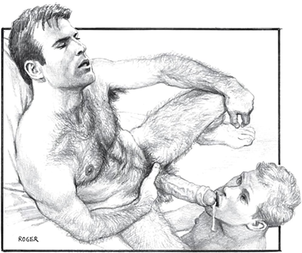 Erotic drawings with boys