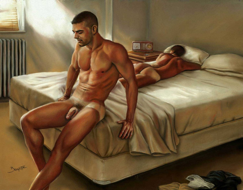 Beautiful paintings with naked guys