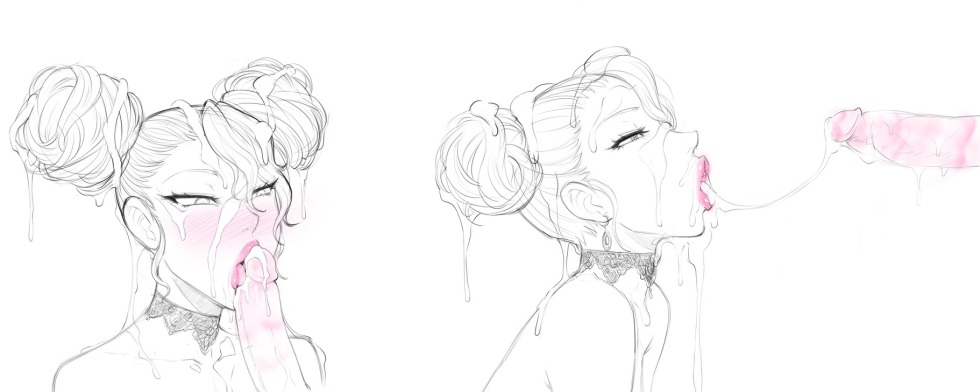 Figure of the sucking girl