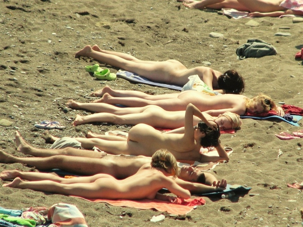 Family wild beach nude