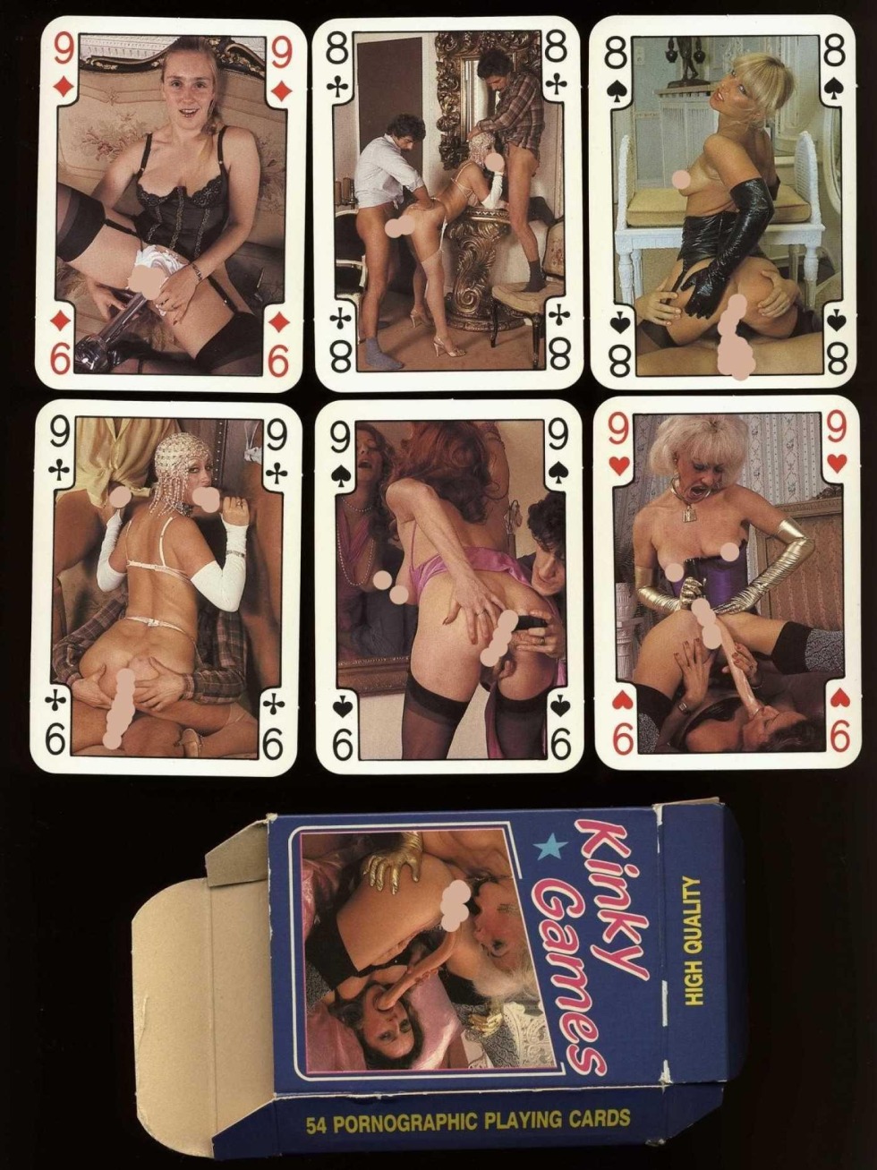 Game cards with naked women