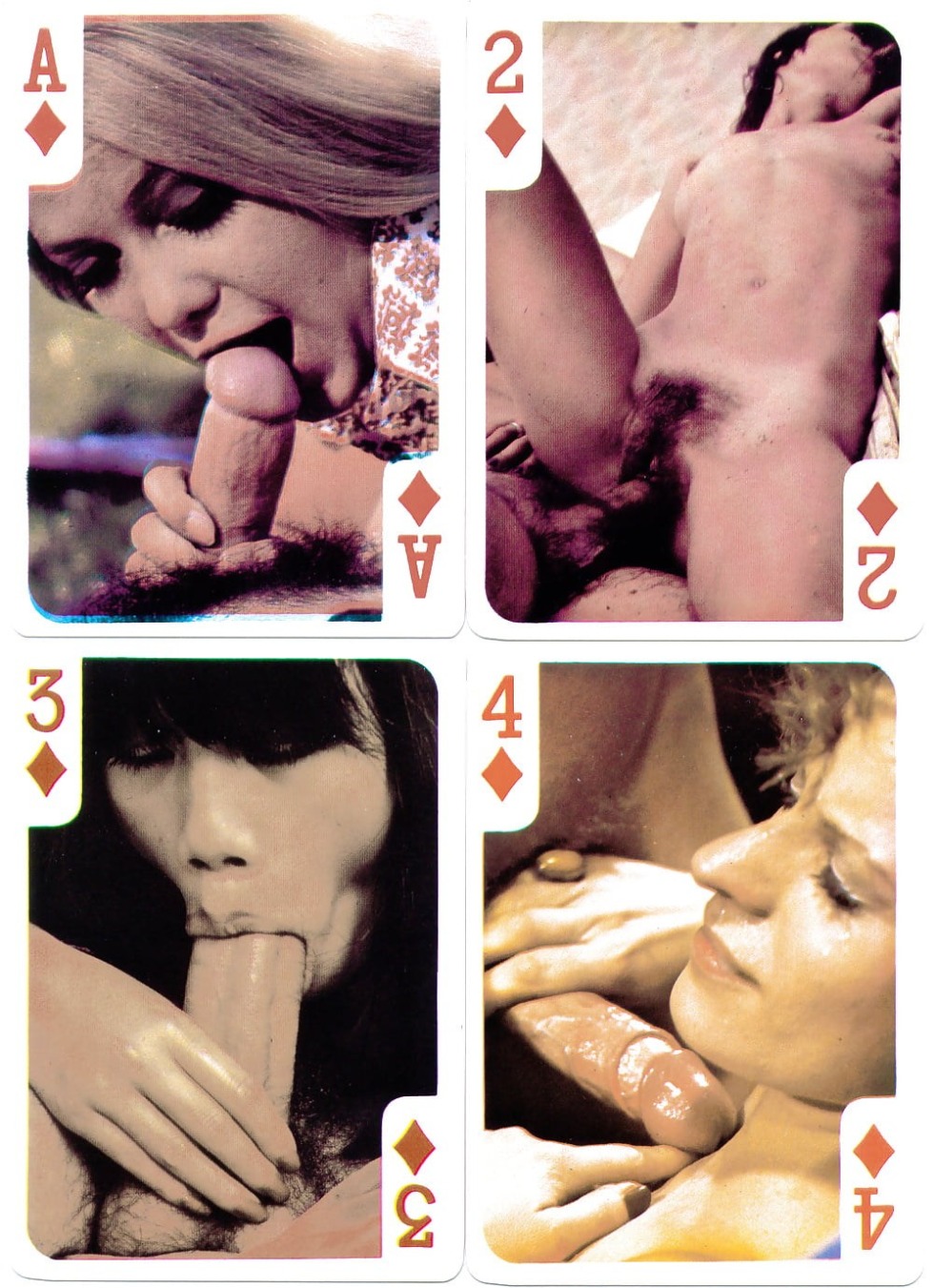 Retro cards pornographic