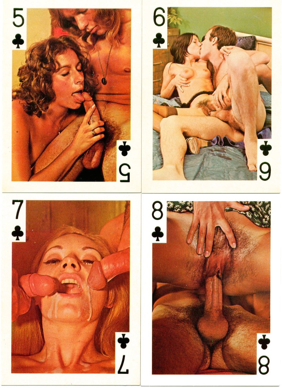 Pornographic playing cards