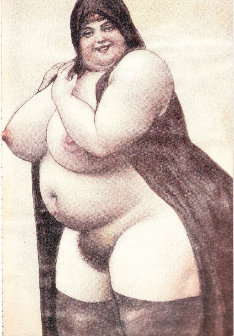 Drawings naked fat women